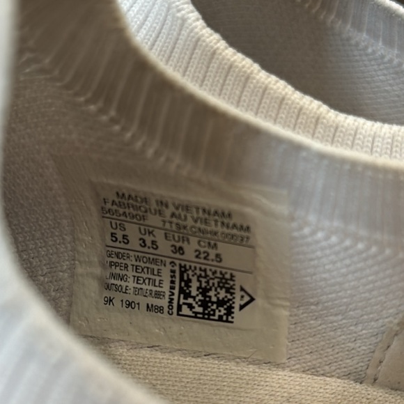 Converse White Women’s All Star’s Chucks Sneakers Casual Shoes Classic Style - Picture 10 of 10